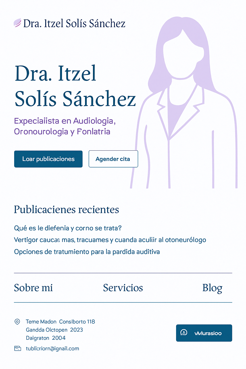 Foto de la Dra. Itzel Solís Sánchez